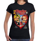 Playera Chucky y Tiffany on a Date Good Guys Algodón Premium #0003238