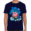 Playera Kirby Cielo Hexagonal Nintendo Algodón Premium #0003239