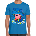 Playera Kirby Cielo Hexagonal Nintendo Algodón Premium #0003239