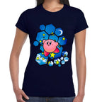Playera Kirby Cielo Hexagonal Nintendo Algodón Premium #0003239
