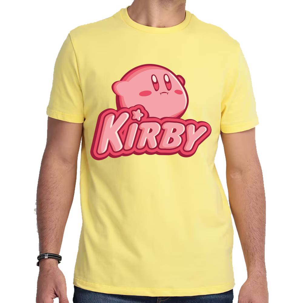 Playera Kirby Sencilla Nintendo Algodón Premium #0003240