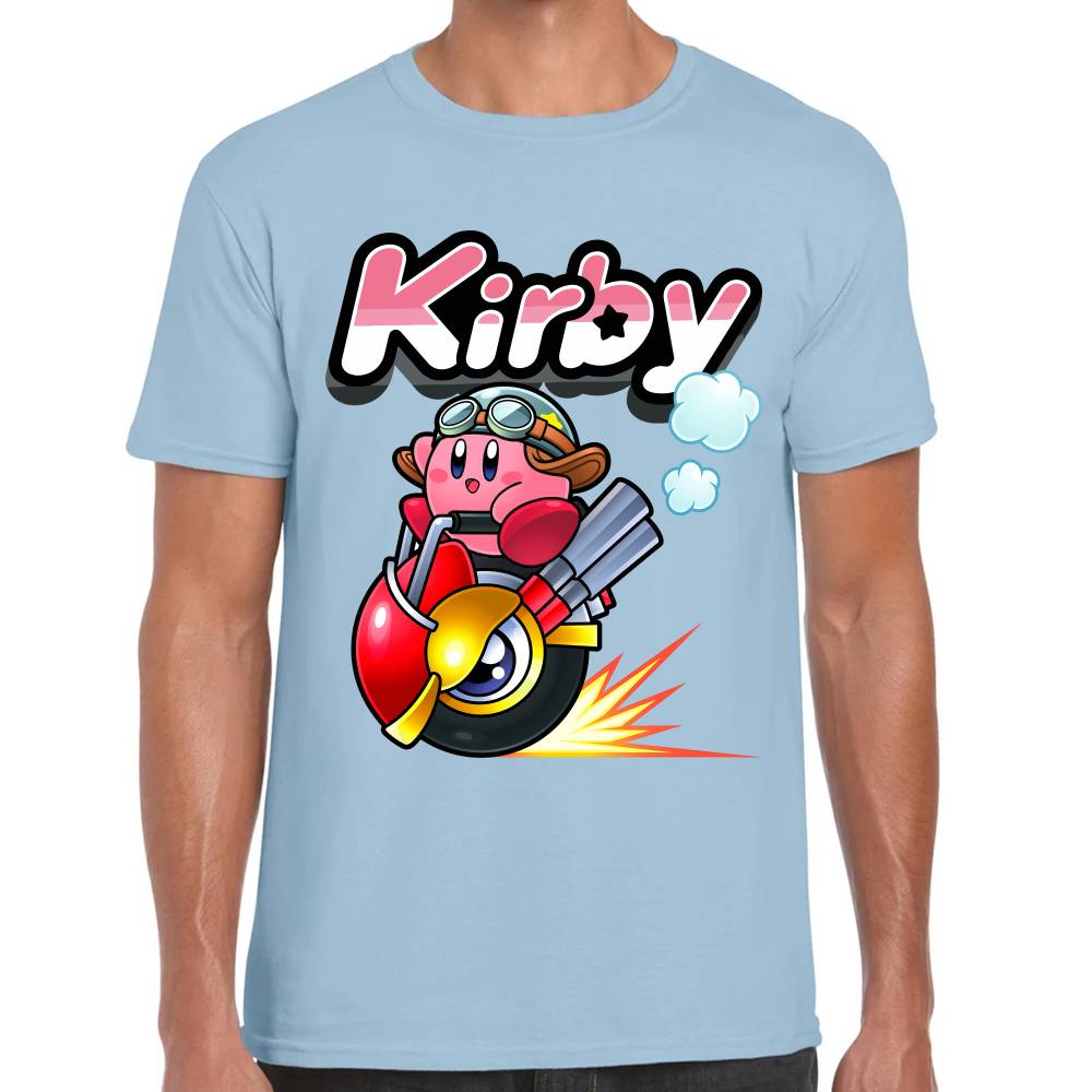 Playera Kirby Racing Nintendo Algodón Premium #0003241