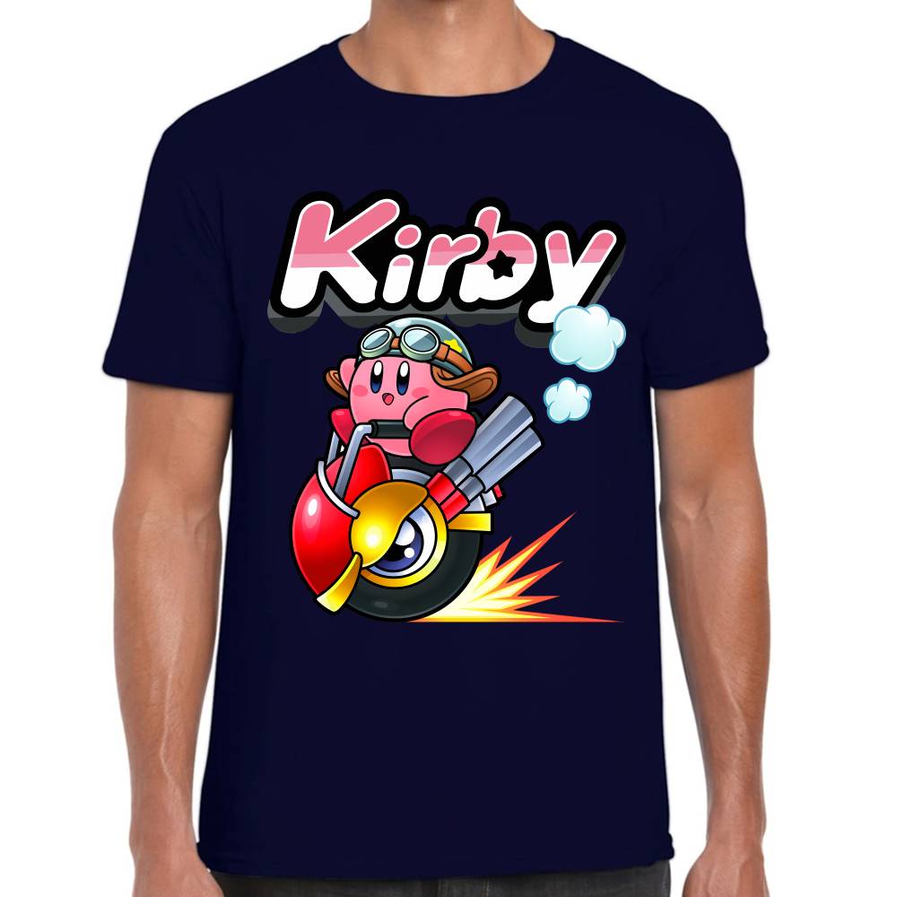 Playera Kirby Racing Nintendo Algodón Premium #0003241