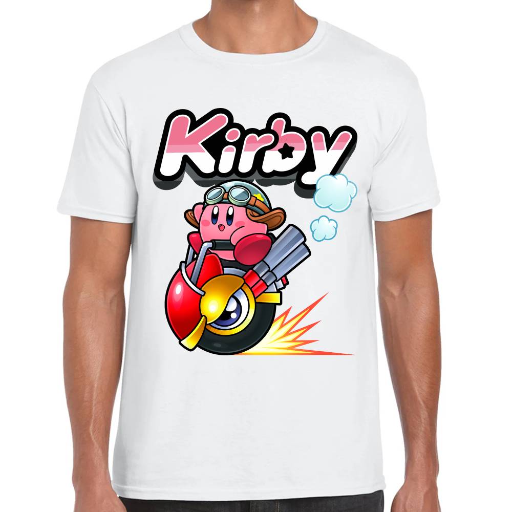 Playera Kirby Racing Nintendo Algodón Premium #0003241