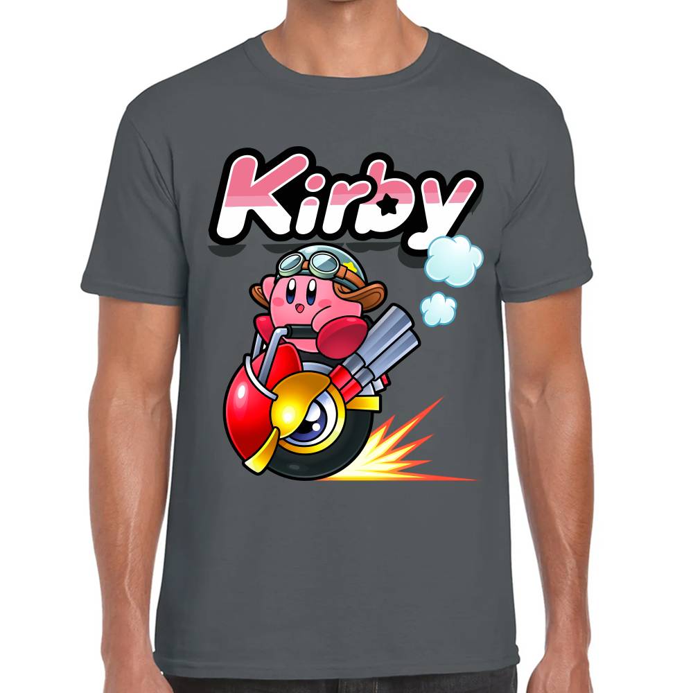 Playera Kirby Racing Nintendo Algodón Premium #0003241