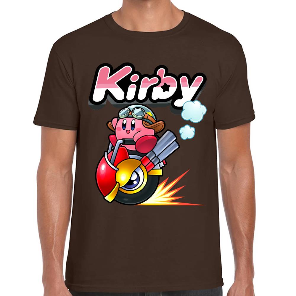 Playera Kirby Racing Nintendo Algodón Premium #0003241