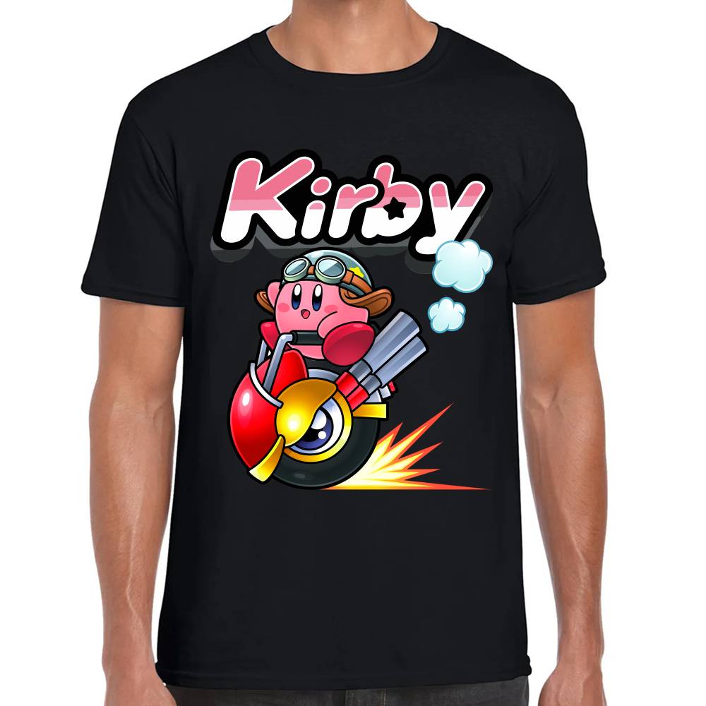 Playera Kirby Racing Nintendo Algodón Premium #0003241