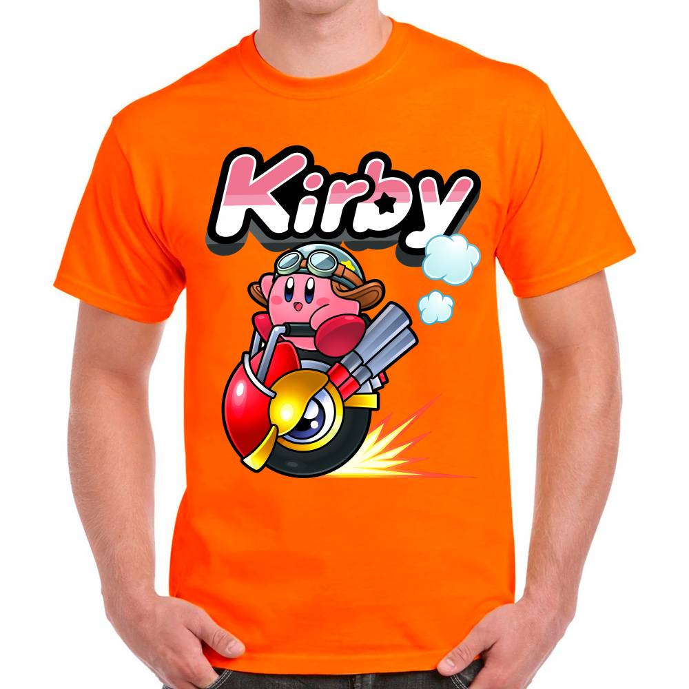 Playera Kirby Racing Nintendo Algodón Premium #0003241