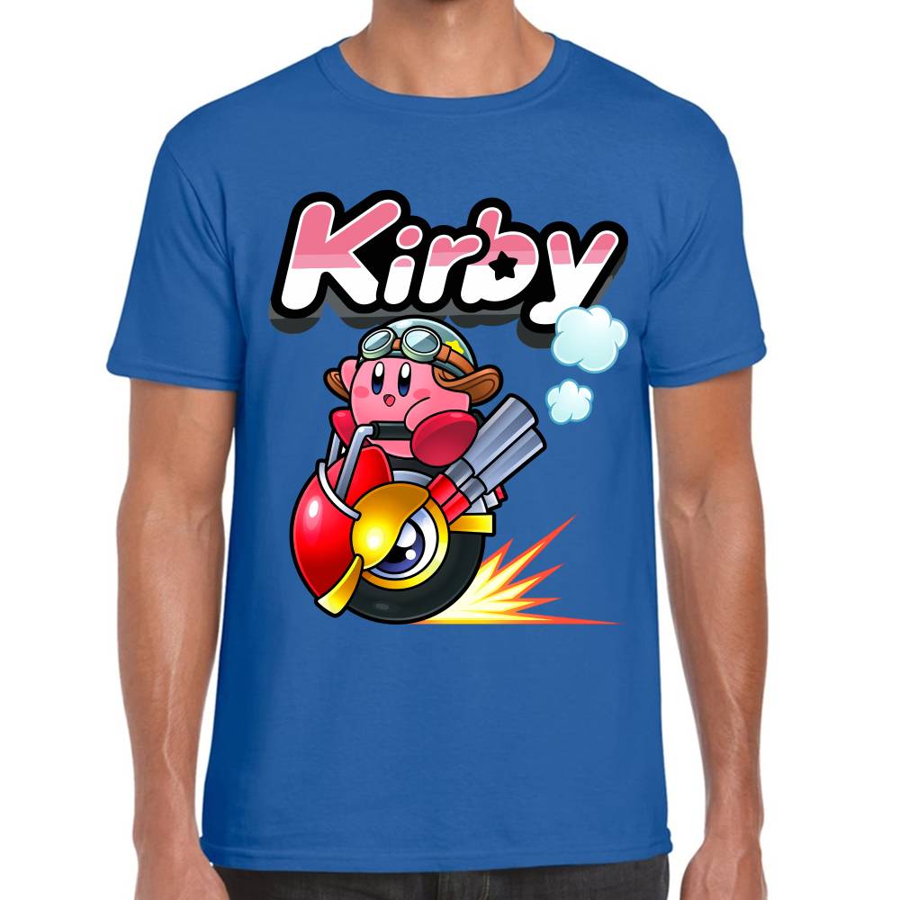 Playera Kirby Racing Nintendo Algodón Premium #0003241