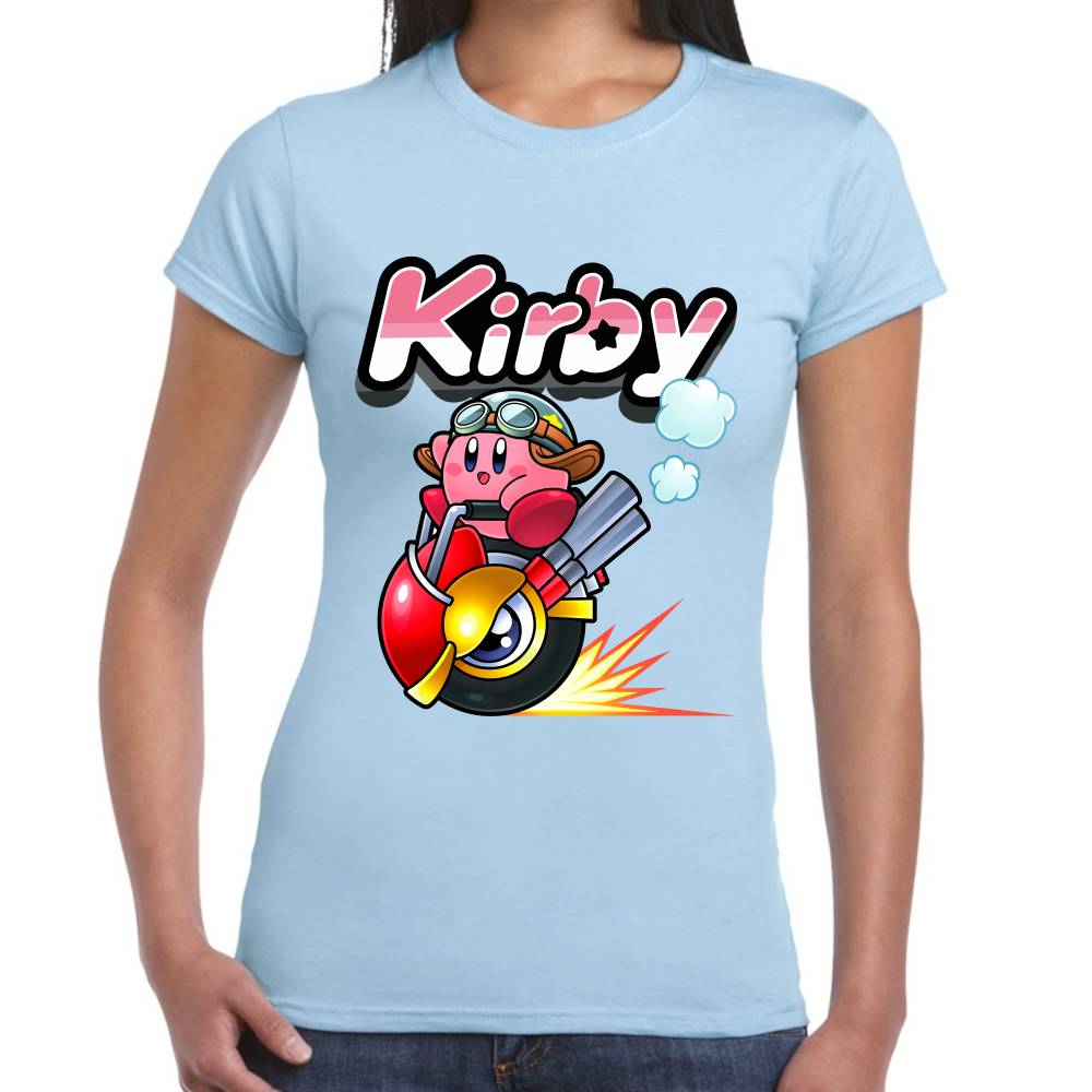 Playera Kirby Racing Nintendo Algodón Premium #0003241