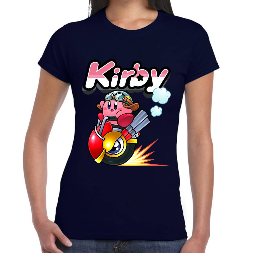 Playera Kirby Racing Nintendo Algodón Premium #0003241