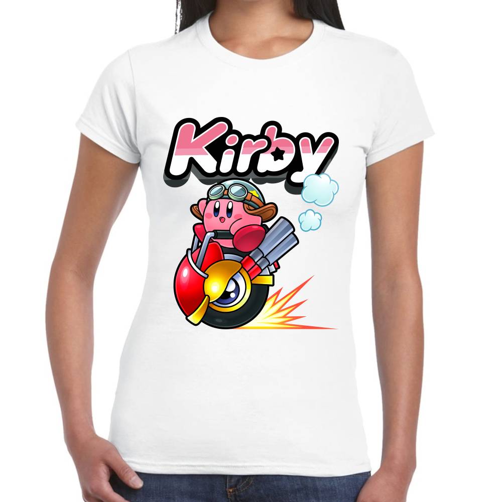 Playera Kirby Racing Nintendo Algodón Premium #0003241 Imagen secundaria del producto