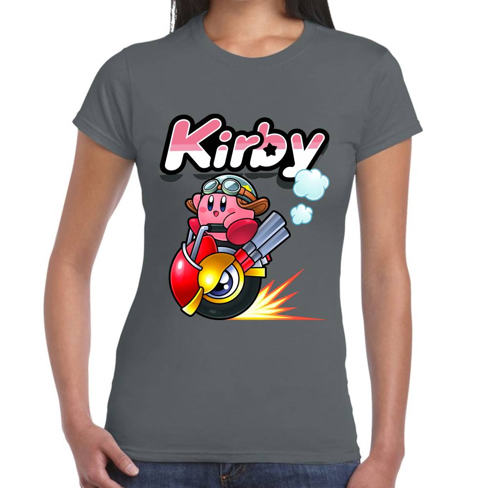 Playera Kirby Racing Nintendo Algodón Premium #0003241