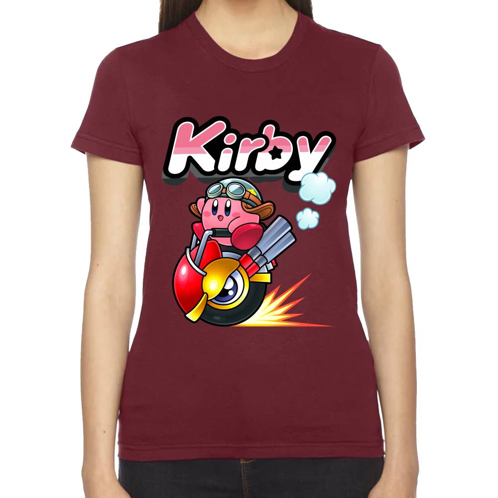Playera Kirby Racing Nintendo Algodón Premium #0003241
