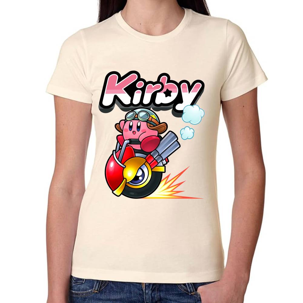 Playera Kirby Racing Nintendo Algodón Premium #0003241