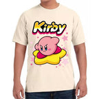 Playera Kirby Flotando en Estrella Nintendo Algodón Premium #0003242