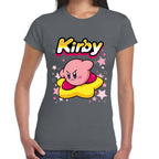 Playera Kirby Flotando en Estrella Nintendo Algodón Premium #0003242