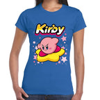 Playera Kirby Flotando en Estrella Nintendo Algodón Premium #0003242