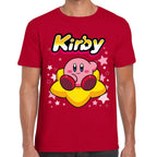 Playera Kirby Relax Sentado en Estrella Nintendo Algodón Premium #0003243