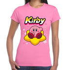 Playera Kirby Relax Sentado en Estrella Nintendo Algodón Premium #0003243