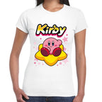 Playera Kirby Relax Sentado en Estrella Nintendo Algodón Premium #0003243