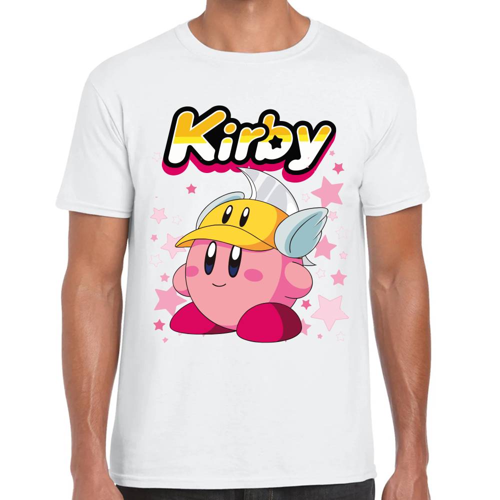 Playera Kirby Casco Armadura Nintendo Algodón Premium #0003244