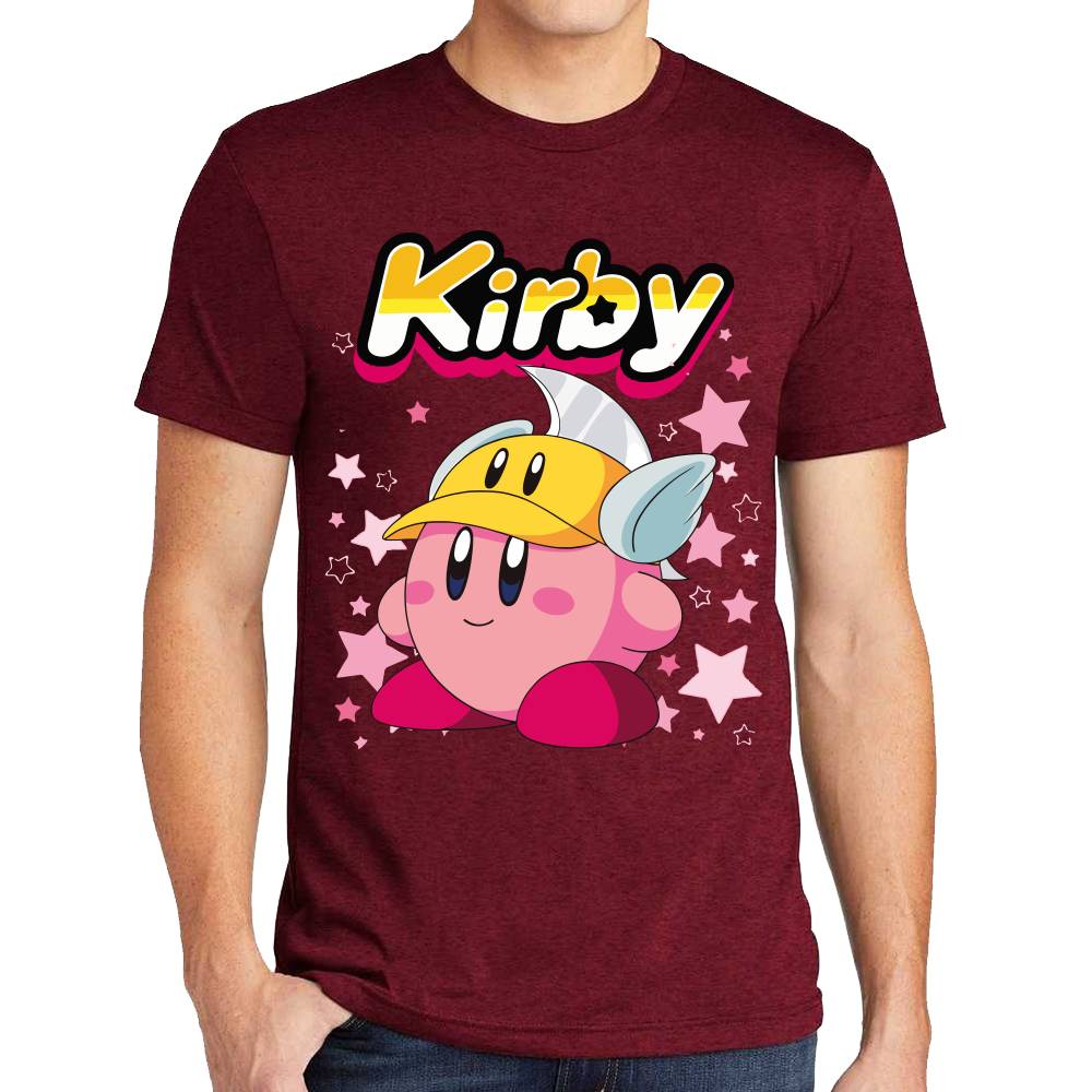 Playera Kirby Casco Armadura Nintendo Algodón Premium #0003244
