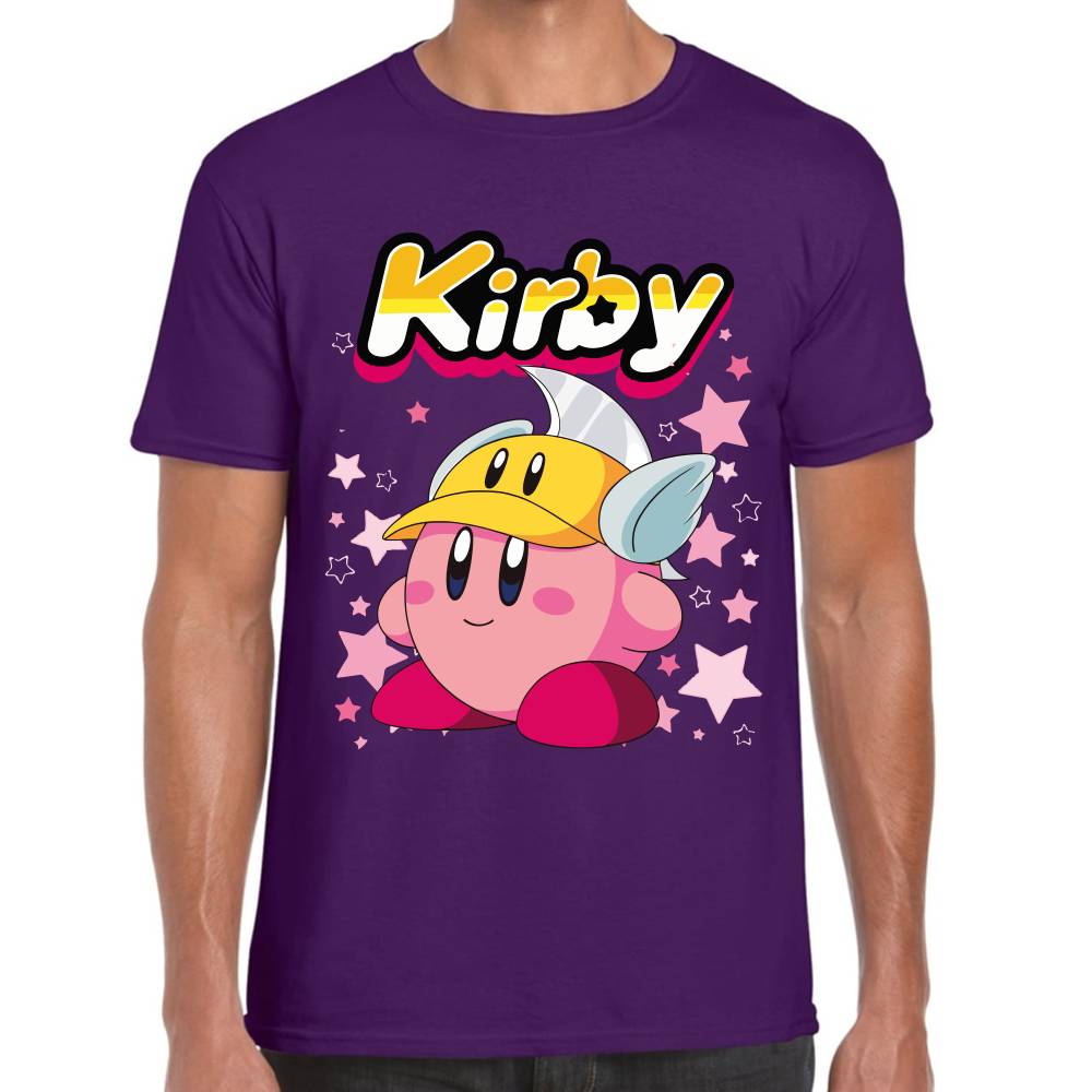 Playera Kirby Casco Armadura Nintendo Algodón Premium #0003244