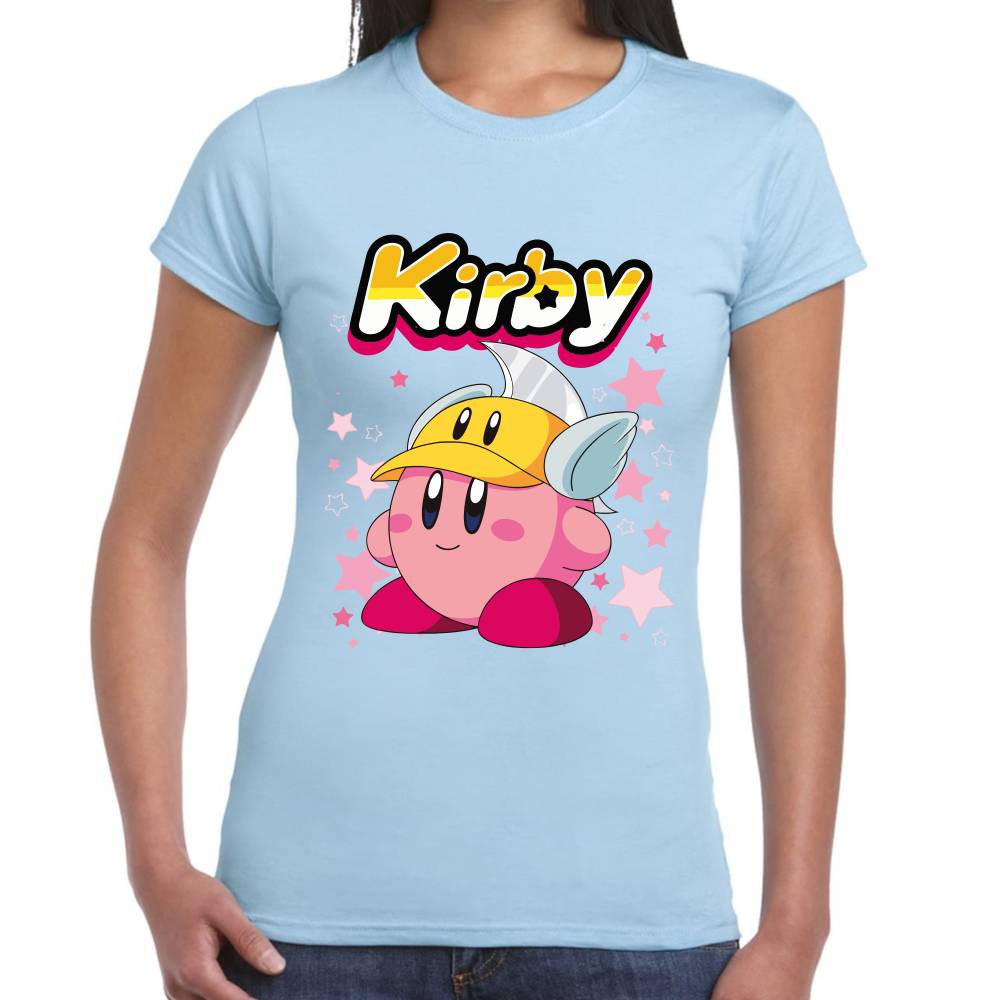 Playera Kirby Casco Armadura Nintendo Algodón Premium #0003244
