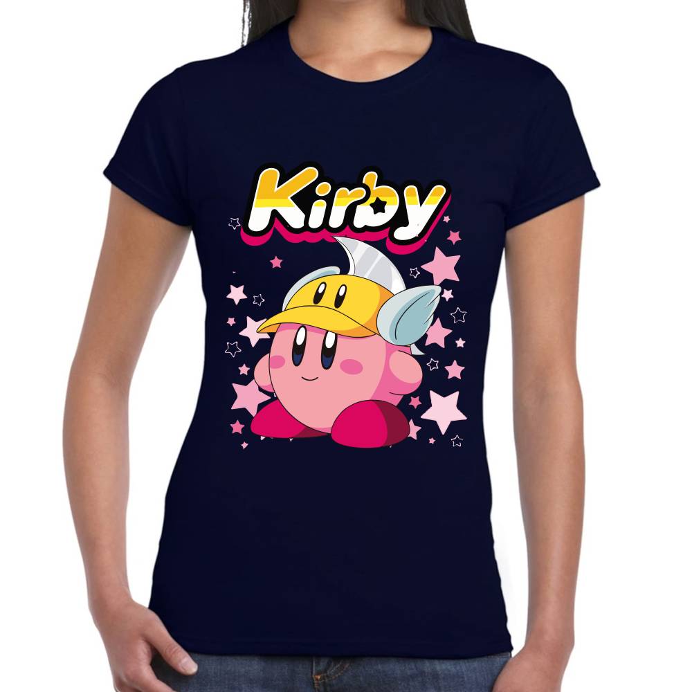 Playera Kirby Casco Armadura Nintendo Algodón Premium #0003244 Imagen secundaria del producto