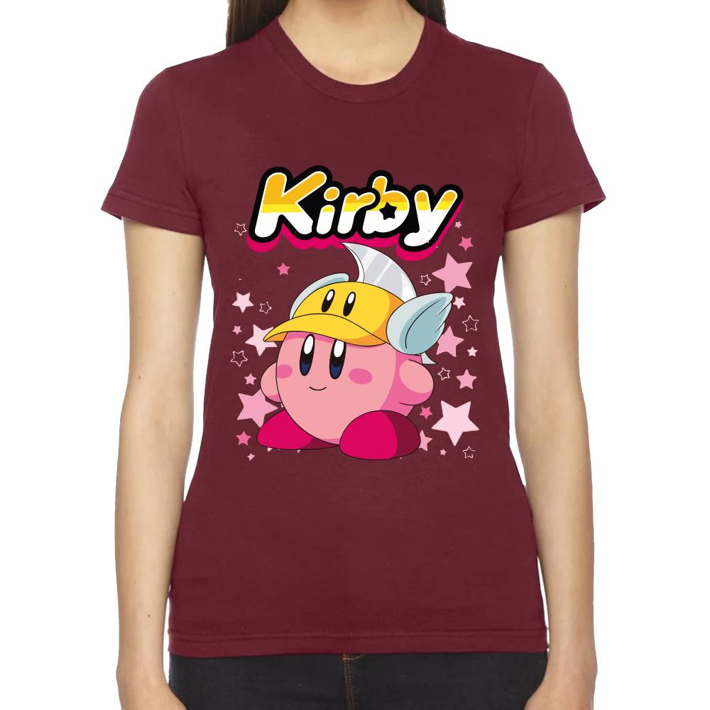 Playera Kirby Casco Armadura Nintendo Algodón Premium #0003244