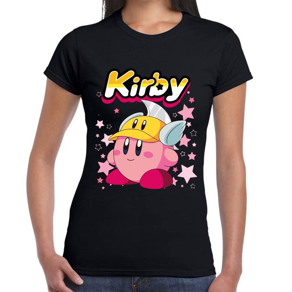Playera Kirby Casco Armadura Nintendo Algodón Premium #0003244