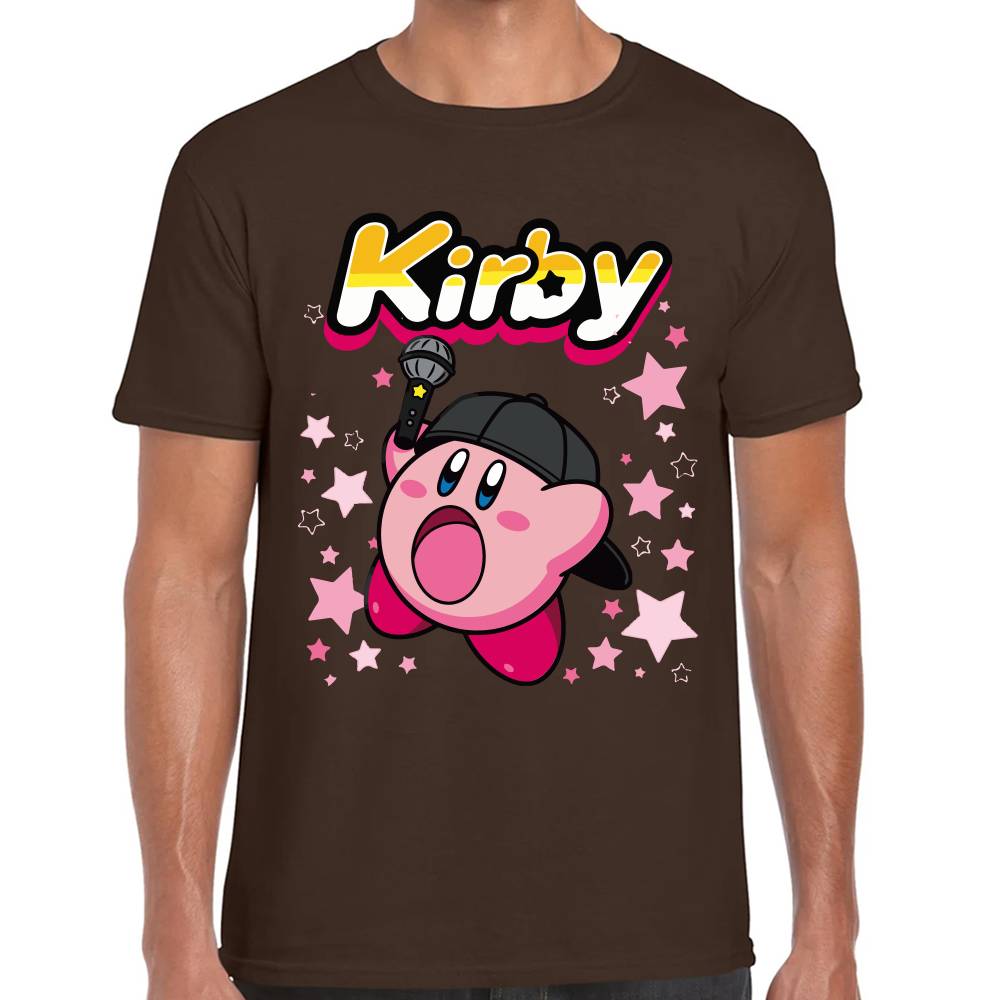 Playera Kirby Cantante Nintendo Algodón Premium #0003245