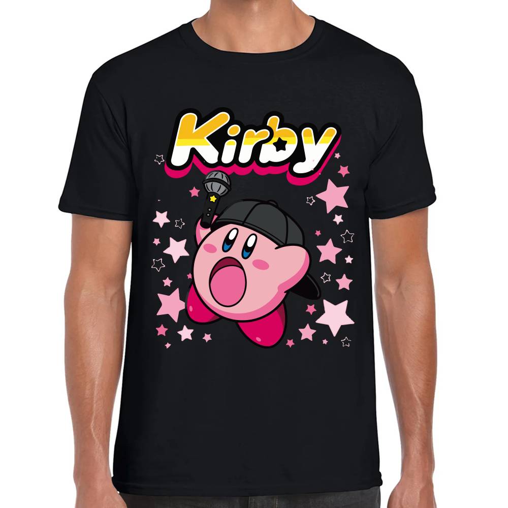 Playera Kirby Cantante Nintendo Algodón Premium #0003245