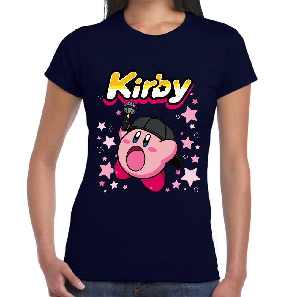 Playera Kirby Cantante Nintendo Algodón Premium #0003245