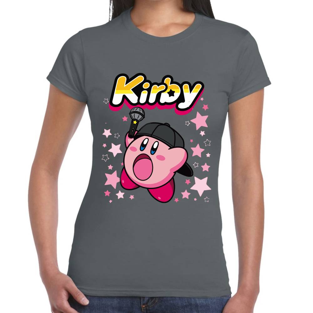 Playera Kirby Cantante Nintendo Algodón Premium #0003245