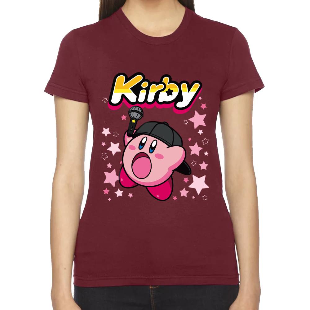 Playera Kirby Cantante Nintendo Algodón Premium #0003245