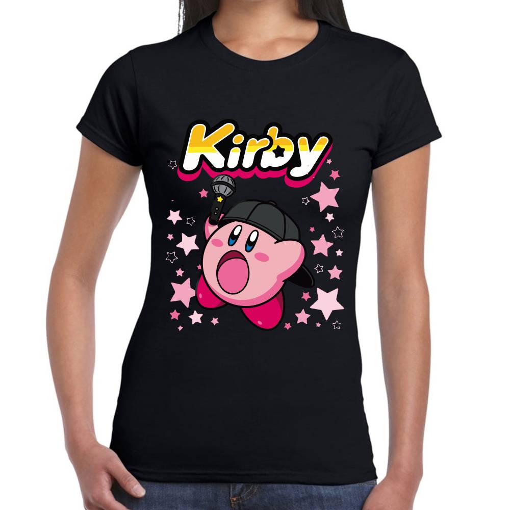 Playera Kirby Cantante Nintendo Algodón Premium #0003245