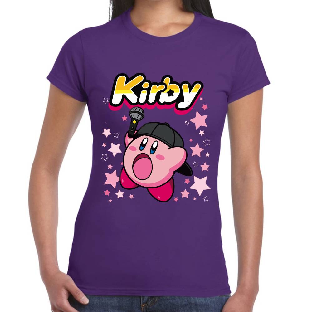 Playera Kirby Cantante Nintendo Algodón Premium #0003245