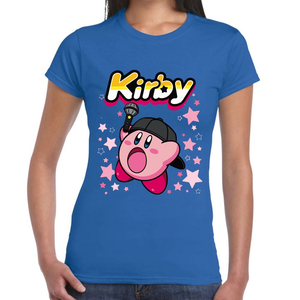 Playera Kirby Cantante Nintendo Algodón Premium #0003245