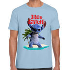 Playera Lilo & Stitch Palmera Live Action Algodón Premium #0003247