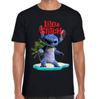Playera Lilo & Stitch Palmera Live Action Algodón Premium #0003247
