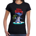 Playera Lilo & Stitch Palmera Live Action Algodón Premium #0003247