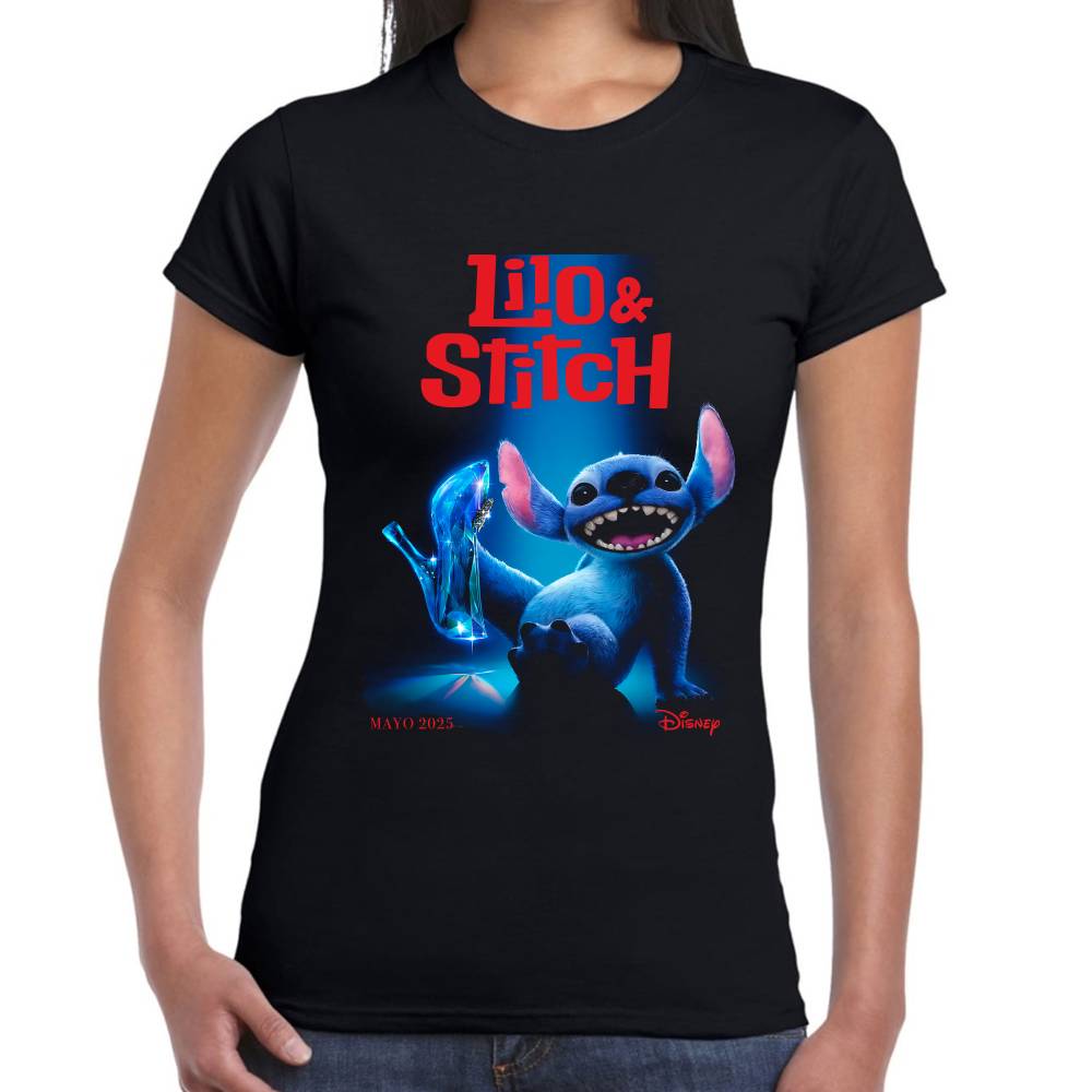 Playera Lilo Zapatilla Lito & Stitch Live Action Disney Algodón Premium #0003248 Imagen secundaria del producto