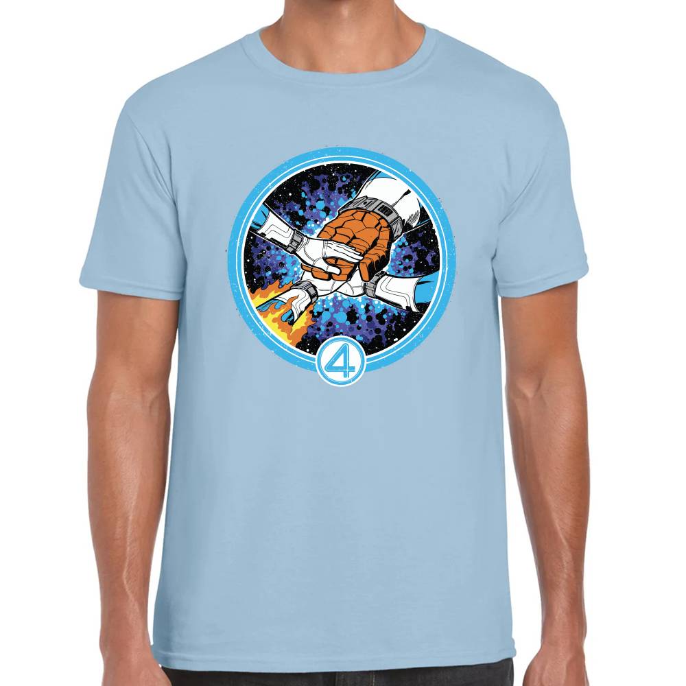 Playera 4 Fantasticos Puños Unidos Marvel Algodón Premium #0003249