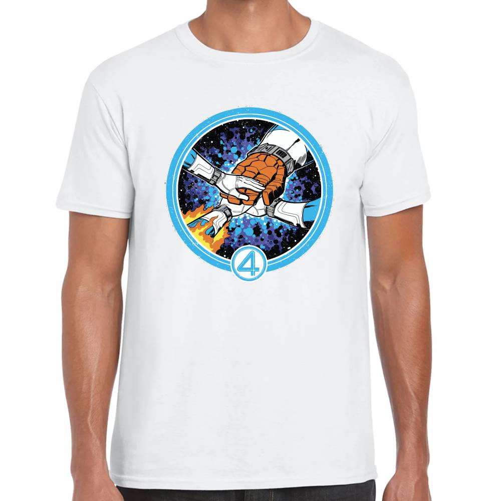 Playera 4 Fantasticos Puños Unidos Marvel Algodón Premium #0003249