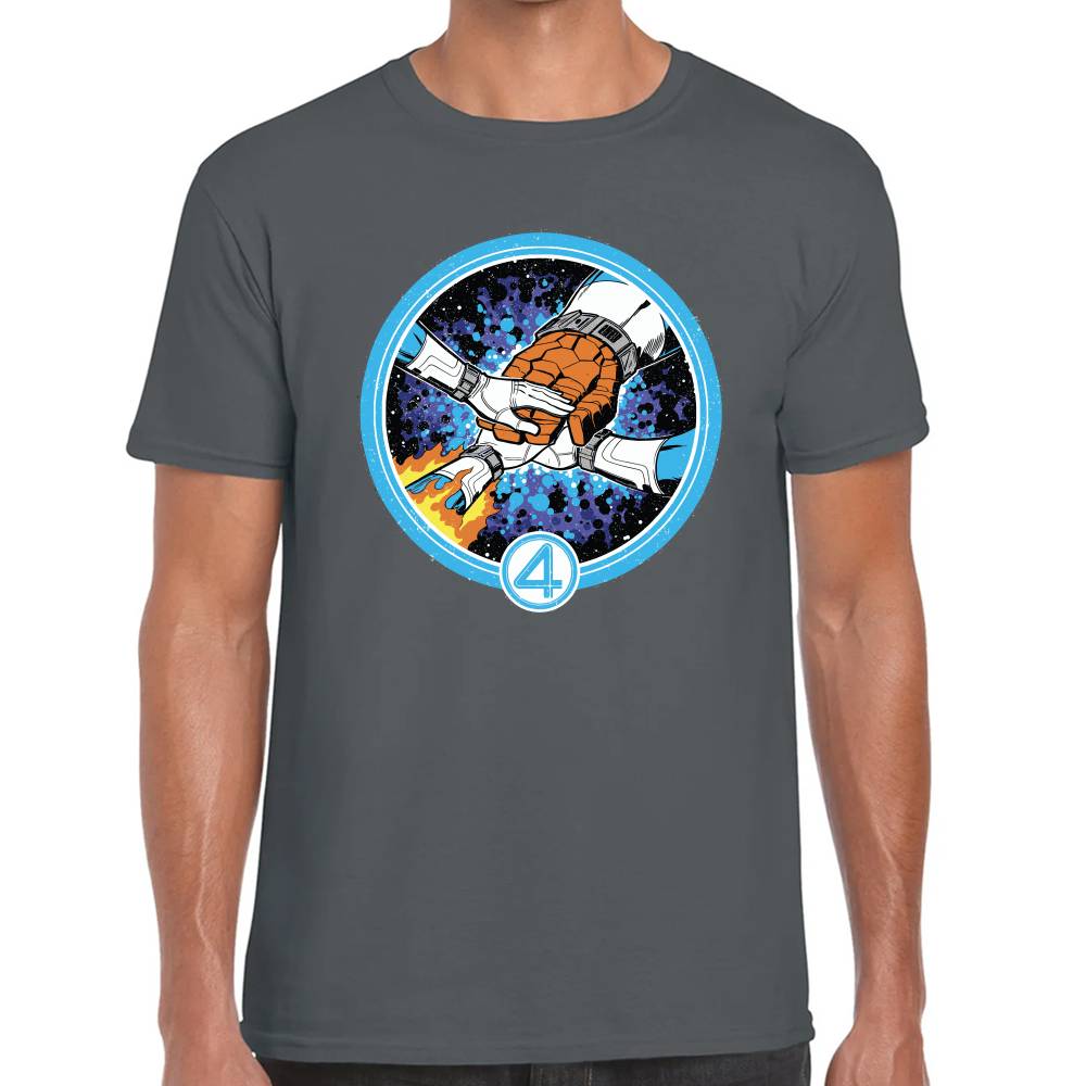 Playera 4 Fantasticos Puños Unidos Marvel Algodón Premium #0003249