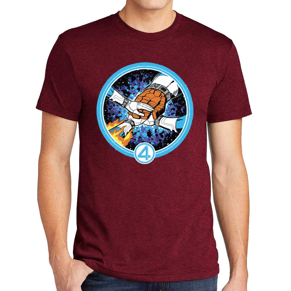 Playera 4 Fantasticos Puños Unidos Marvel Algodón Premium #0003249