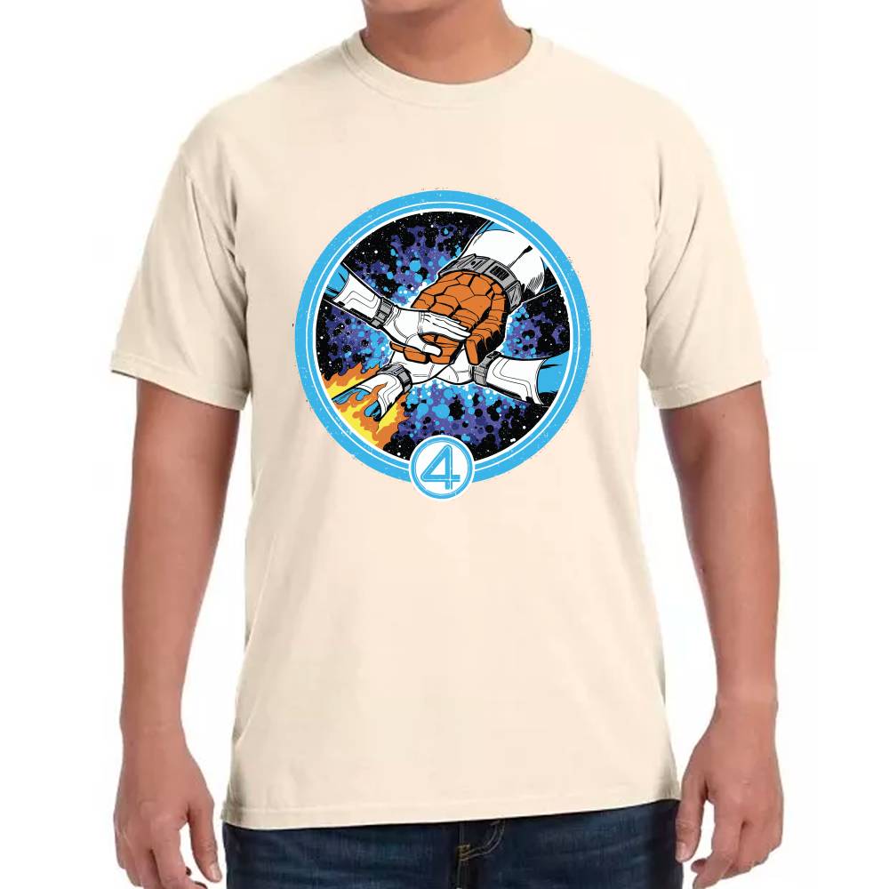 Playera 4 Fantasticos Puños Unidos Marvel Algodón Premium #0003249