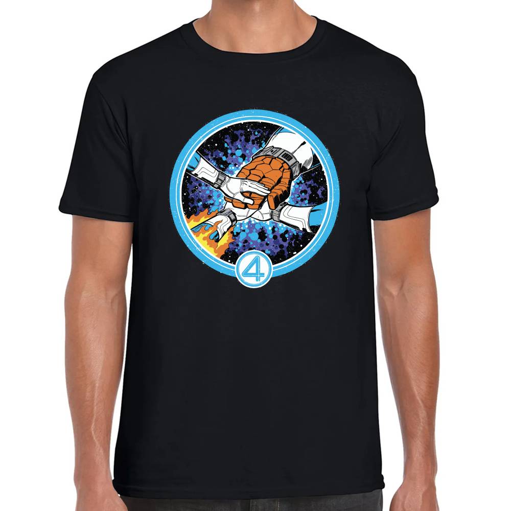 Playera 4 Fantasticos Puños Unidos Marvel Algodón Premium #0003249